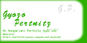 gyozo pertnitz business card